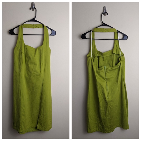 Ashley Stewart Dresses Ashley Stewart Vintage 9s Lime Green Halter